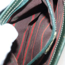 LOEWE Velazquez Hand Bag Leather Green Gold Auth 140193-21