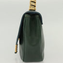 LOEWE Velazquez Hand Bag Leather Green Gold Auth 140193-3