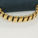 LOEWE Velazquez Hand Bag Leather Green Gold Auth 140193-7