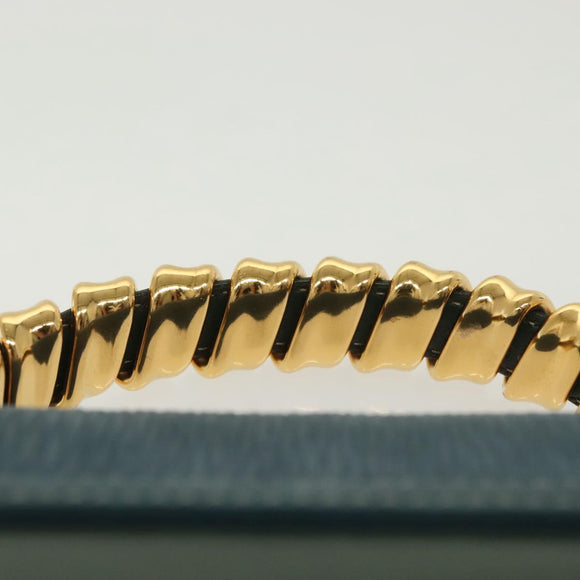 LOEWE Velazquez Hand Bag Leather Green Gold Auth 140193