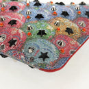 Christian Louboutin Shoulder Bag Sequin Red Silver Auth 140194V-16