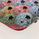 Christian Louboutin Shoulder Bag Sequin Red Silver Auth 140194V-17