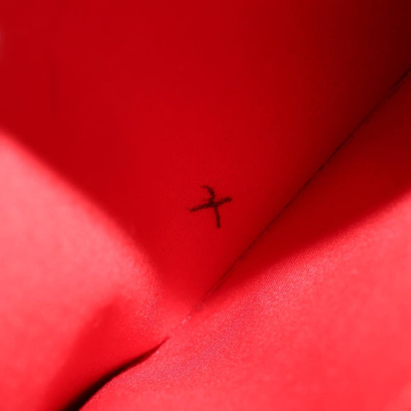 Christian Louboutin Shoulder Bag Sequin Red Silver Auth 140194V