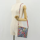 Christian Louboutin Shoulder Bag Sequin Red Silver Auth 140194V-24