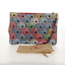 Christian Louboutin Shoulder Bag Sequin Red Silver Auth 140194V-12