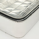 BURBERRY Chain Shoulder Bag Enamel Silver Auth 140195-15
