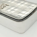 BURBERRY Chain Shoulder Bag Enamel Silver Auth 140195-16