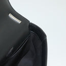 BURBERRY Chain Shoulder Bag Enamel Silver Auth 140195-21