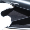 BURBERRY Chain Shoulder Bag Enamel Silver Auth 140195-23