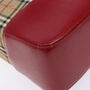 BURBERRY Nova Check Tote Bag Canvas Beige Gold Auth 140196-11