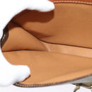 CELINE Macadam Canvas Shoulder Bag PVC Leather Brown Gold Auth 140198-22