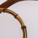 GUCCI Bamboo Shoulder Bag Leather 2way Brown Gold 001 1781 1577 Auth 140200-14