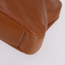 GUCCI Bamboo Shoulder Bag Leather 2way Brown Gold 001 1781 1577 Auth 140200-10