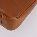 GUCCI Bamboo Shoulder Bag Leather 2way Brown Gold 001 1781 1577 Auth 140200-16