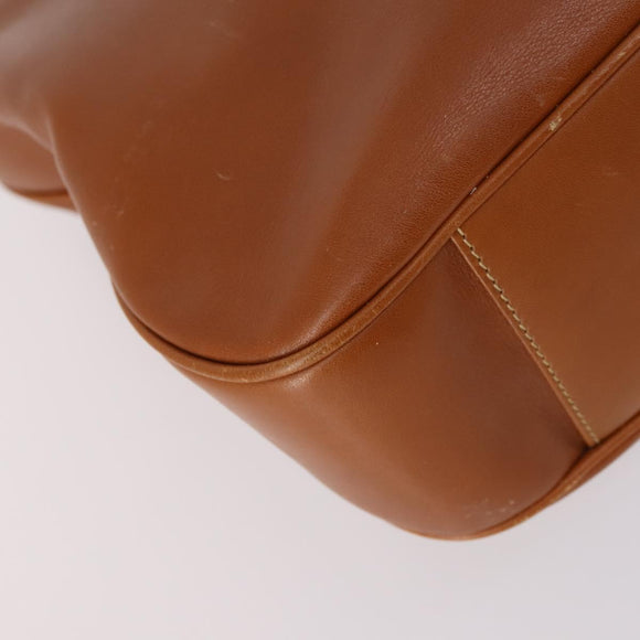 GUCCI Bamboo Shoulder Bag Leather 2way Brown Gold 001 1781 1577 Auth 140200