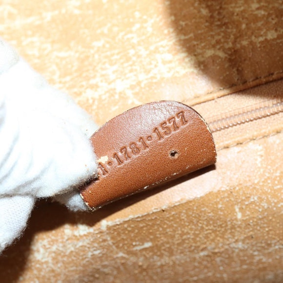 GUCCI Bamboo Shoulder Bag Leather 2way Brown Gold 001 1781 1577 Auth 140200