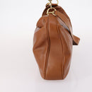GUCCI Bamboo Shoulder Bag Leather 2way Brown Gold 001 1781 1577 Auth 140200-4