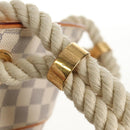 LOUIS VUITTON Damier Azur Pombronn PM Shoulder Bag N48057 LV Auth 140201V-20