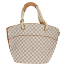 LOUIS VUITTON Damier Azur Pombronn PM Shoulder Bag N48057 LV Auth 140201V-13