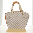 LOUIS VUITTON Damier Azur Pombronn PM Shoulder Bag N48057 LV Auth 140201V-12