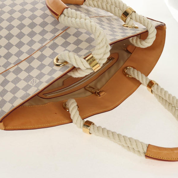 LOUIS VUITTON Damier Azur Pombronn PM Shoulder Bag N48057 LV Auth 140201V