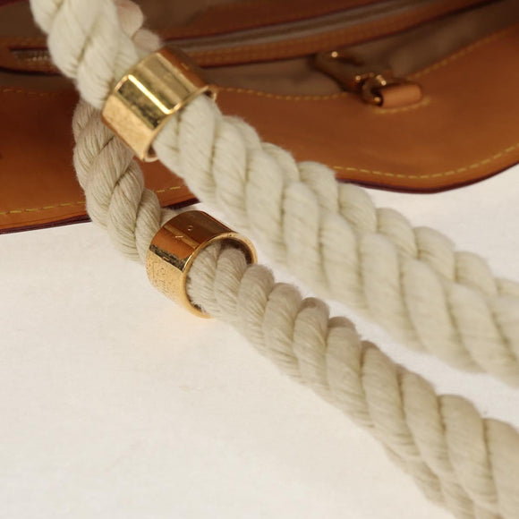 LOUIS VUITTON Damier Azur Pombronn PM Shoulder Bag N48057 LV Auth 140201V