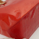 LOUIS VUITTON Monogram Vernis Reade PM Hand Bag Red Rouge M91088 LV Auth 140205-9