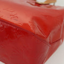LOUIS VUITTON Monogram Vernis Reade PM Hand Bag Red Rouge M91088 LV Auth 140205-14