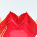 LOUIS VUITTON Monogram Vernis Reade PM Hand Bag Red Rouge M91088 LV Auth 140205-18
