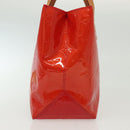 LOUIS VUITTON Monogram Vernis Reade PM Hand Bag Red Rouge M91088 LV Auth 140205-3