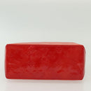 LOUIS VUITTON Monogram Vernis Reade PM Hand Bag Red Rouge M91088 LV Auth 140205-5