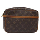 LOUIS VUITTON Monogram Compiegne 23 Clutch Bag M51847 LV Auth 140209-1