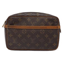 LOUIS VUITTON Monogram Compiegne 23 Clutch Bag M51847 LV Auth 140209-13