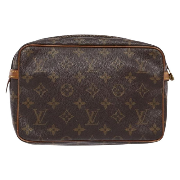 LOUIS VUITTON Monogram Compiegne 23 Clutch Bag M51847 LV Auth 140209