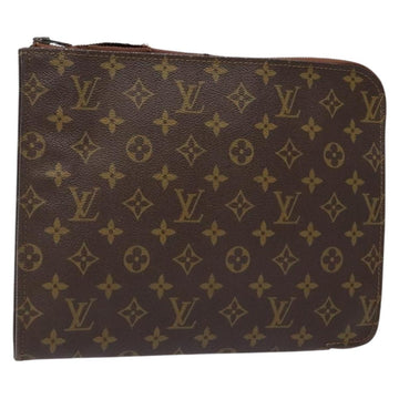 LOUIS VUITTON Monogram Posh Documents Clutch Bag M53456 LV Auth 140211