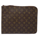 LOUIS VUITTON Monogram Posh Documents Clutch Bag M53456 LV Auth 140211-13