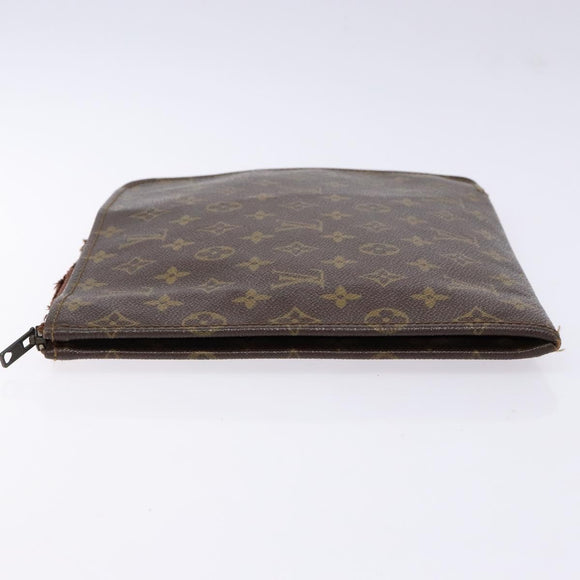 LOUIS VUITTON Monogram Posh Documents Clutch Bag M53456 LV Auth 140211