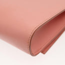 Salvatore Ferragamo Chain Vala Shoulder Bag Leather Pink Gold Auth 140214-17