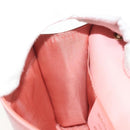 Salvatore Ferragamo Chain Vala Shoulder Bag Leather Pink Gold Auth 140214-19