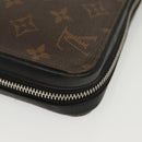 LOUIS VUITTON Monogram Macassar Zippy XL Long Wallet M61506 LV Auth 140217-12