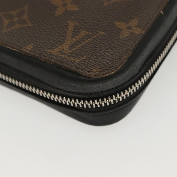 LOUIS VUITTON Monogram Macassar Zippy XL Long Wallet M61506 LV Auth 140217