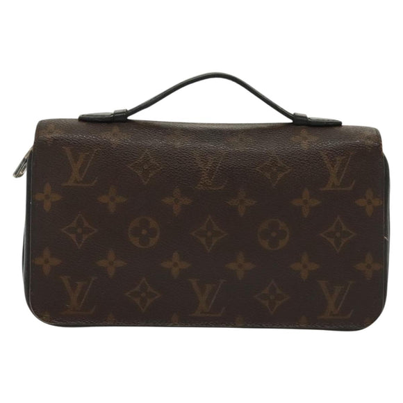 LOUIS VUITTON Monogram Macassar Zippy XL Long Wallet M61506 LV Auth 140217