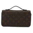 LOUIS VUITTON Monogram Macassar Zippy XL Long Wallet M61506 LV Auth 140217-3