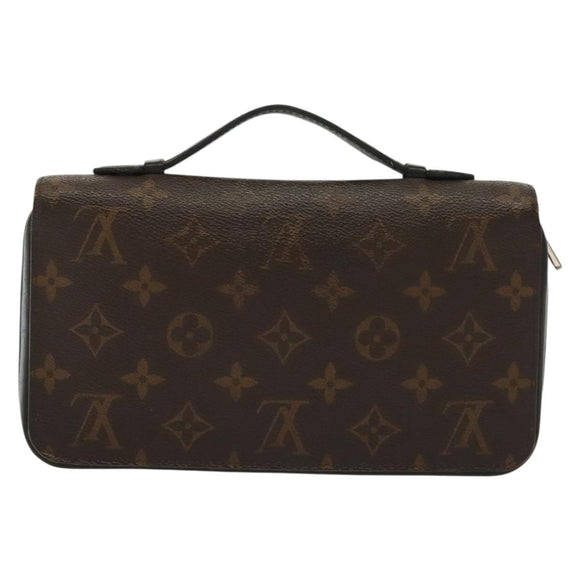 LOUIS VUITTON Monogram Macassar Zippy XL Long Wallet M61506 LV Auth 140217