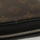 LOUIS VUITTON Monogram Macassar Zippy XL Long Wallet M61506 LV Auth 140217-5