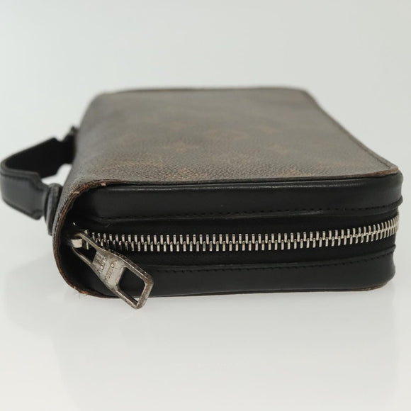 LOUIS VUITTON Monogram Macassar Zippy XL Long Wallet M61506 LV Auth 140217