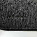 CELINE Travel Case Leather Black Silver Auth 140218-18