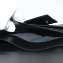 CELINE Travel Case Leather Black Silver Auth 140218-22