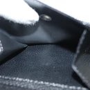 CELINE Travel Case Leather Black Silver Auth 140218-11