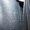 CELINE Travel Case Leather Black Silver Auth 140218-12